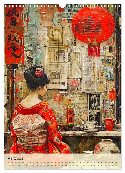 Produktbild: Geishas. Japans traditionelle und faszinierende Kultur (Wandkalender 2026 DIN A3 hoch), CALVENDO Monatskalender