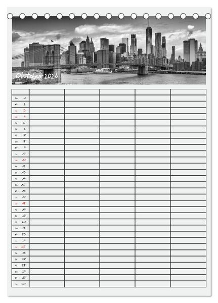 Produktbild: NEW YORK CITY Teamplaner (Tischkalender 2026 DIN A5 hoch), CALVENDO Monatskalender
