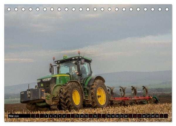 Produktbild: Landtechnik 2026 (Tischkalender 2026 DIN A5 quer), CALVENDO Monatskalender