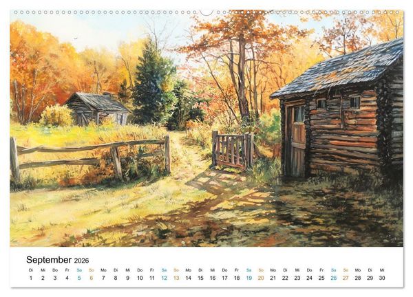 Produktbild: Bucolische Landschaften (Wandkalender 2026 DIN A2 quer), CALVENDO Monatskalender