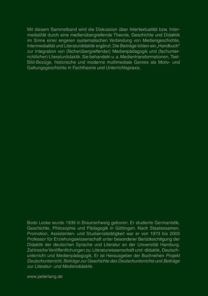 Produktbild: Mediengeschichte, Intermedialit&auml;t und Literaturdidaktik