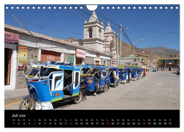 Produktbild: Peru &ndash; unterwegs (Wandkalender 2026 DIN A4 quer), CALVENDO Monatskalender