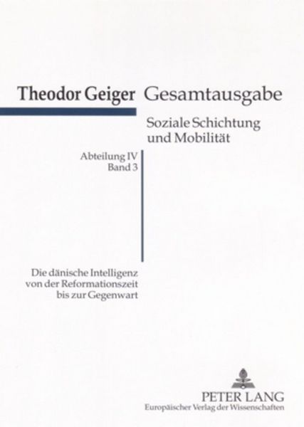 Produktbild: Die d&auml;nische Intelligenz von der Reformationszeit bis zur Gegenwart