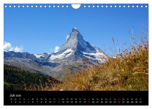 Produktbild: Faszination Matterhorn (Wandkalender 2026 DIN A4 quer), CALVENDO Monatskalender