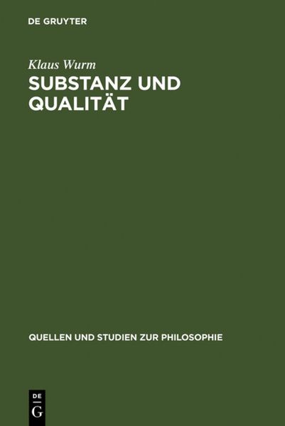 Produktbild: Substanz und Qualit&auml;t