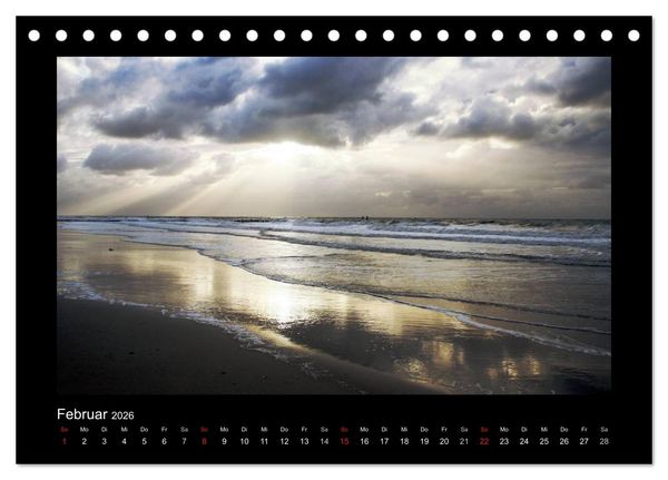 Produktbild: An der Nordsee (Tischkalender 2026 DIN A5 quer), CALVENDO Monatskalender