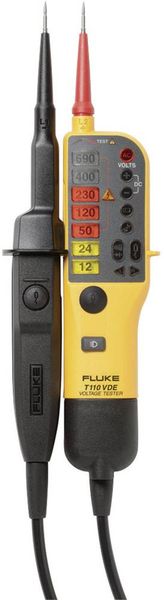 Produktbild: Fluke T110 Zweipoliger Spannungspr&uuml;fer CAT III 690 V, CAT IV 600V LED, Vibration, Akustik