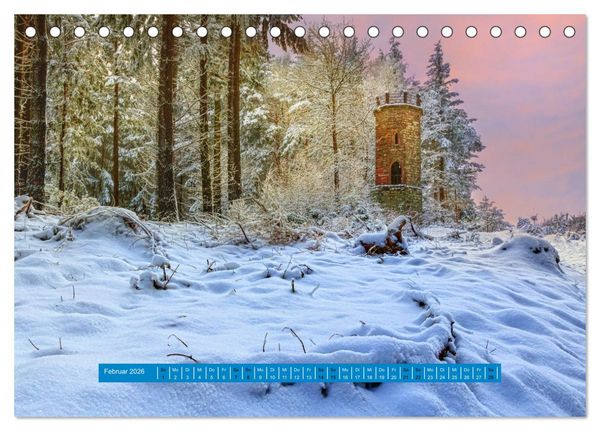 Produktbild: Magischer Pf&auml;lzer Wald (Tischkalender 2026 DIN A5 quer), CALVENDO Monatskalender