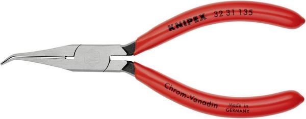 Produktbild: Knipex 32 31 135 Elektronik- u. Feinmechanik Justierzange 40&deg; gebogen Werkzeugstahl 135mm