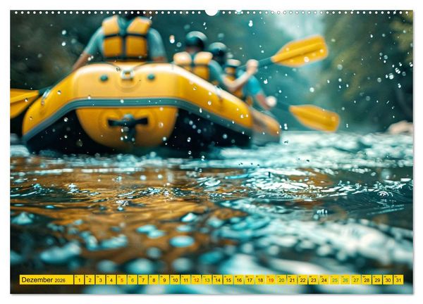 Produktbild: Faszination Wildwasser - Rafting (Wandkalender 2026 DIN A2 quer), CALVENDO Monatskalender