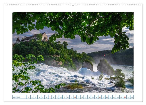 Produktbild: Schaffhausen - n&ouml;rdlichste Stadt der Schweiz (hochwertiger Premium Wandkalender 2026 DIN A2 quer), Kunstdruck in Hochglanz