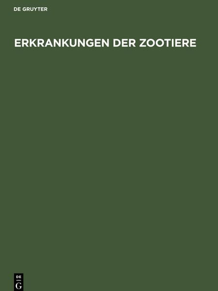 Produktbild: Erkrankungen der Zootiere
