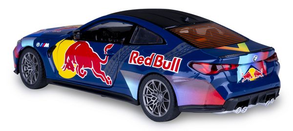Produktbild: BMW M4 Diecast 1:24 blau inkl. Knopfzellen