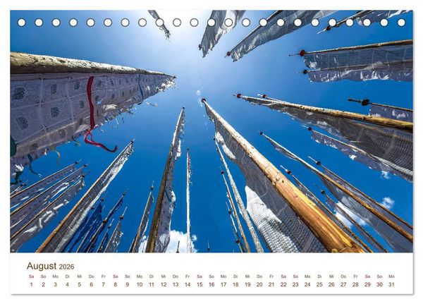Produktbild: Mystisches Bhutan (Tischkalender 2026 DIN A5 quer), CALVENDO Monatskalender