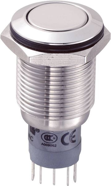 TRU COMPONENTS 701954 LAS2GQF-11/S/P Vandalismusgeschützter Drucktaster 250 V/AC 3 A 1 x Ein/(Ein) tastend 1 St.