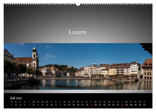 Produktbild: Panorama Schweiz (hochwertiger Premium Wandkalender 2026 DIN A2 quer), Kunstdruck in Hochglanz