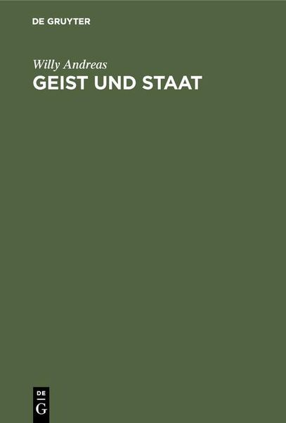 Produktbild: Geist und Staat