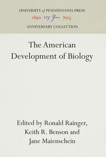 Produktbild: The American Development of Biology