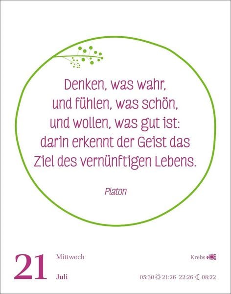 Produktbild: Heute ist dein Tag! Tagesabrei&szlig;kalender 2027 - 313 positive Zitate f&uuml;r 2027