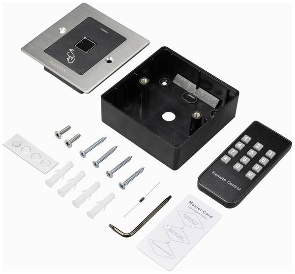 Produktbild: Sygonix SY-6097868 Fingerprint/RFID Zugangssystem Unterputz 12 V/DC, 18 V/DC IP66