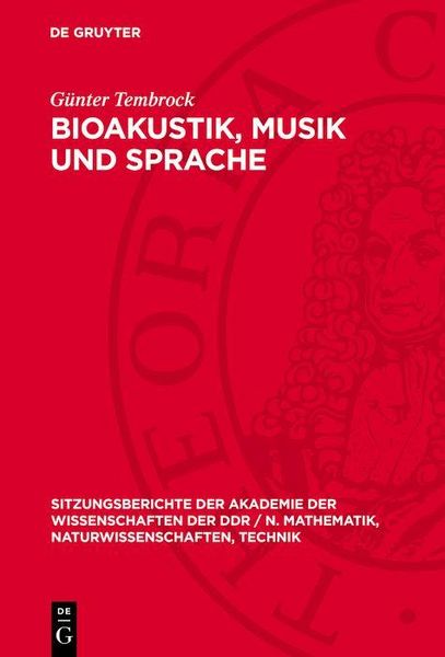 Produktbild: Bioakustik, Musik und Sprache