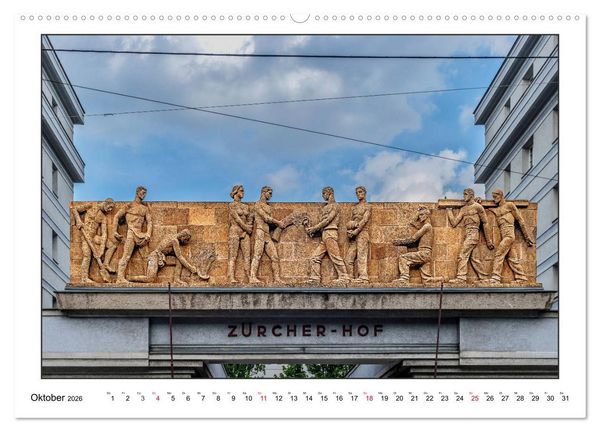 Produktbild: Fassadenkunst im Roten Wien (Wandkalender 2026 DIN A2 quer), CALVENDO Monatskalender