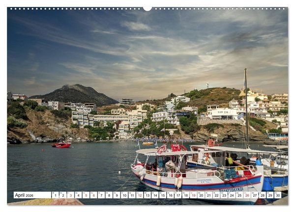 Produktbild: Idyllische H&auml;fen auf Kreta (Wandkalender 2026 DIN A2 quer), CALVENDO Monatskalender