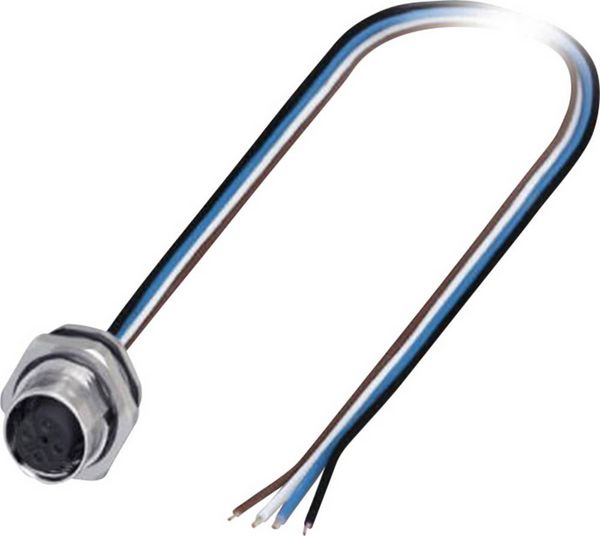 Produktbild: Phoenix Contact 1419632 Sensor-/Aktor-Einbausteckverbinder M12 Buchse, Einbau 0.50 m Polzahl Sensoren: 4 1 St.