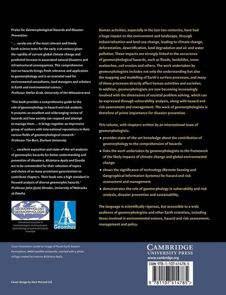 Produktbild: Geomorphological Hazards and Disaster Prevention