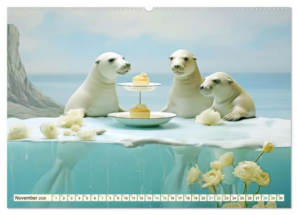 Produktbild: Die Desserttafel ist gedeckt - Humorbilder (Wandkalender 2026 DIN A2 quer), CALVENDO Monatskalender