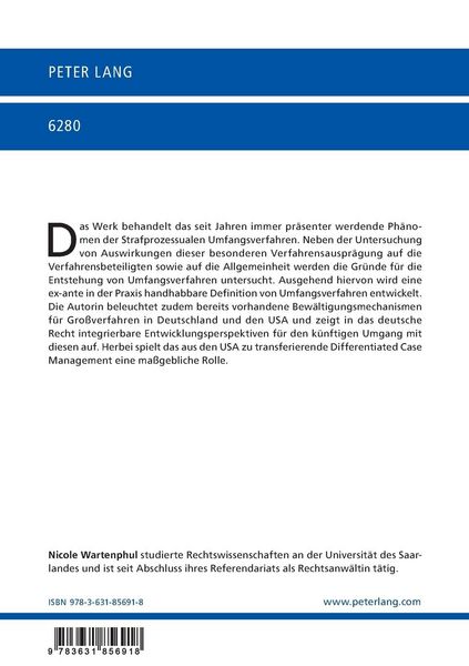 Produktbild: Strafprozessuale Umfangsverfahren