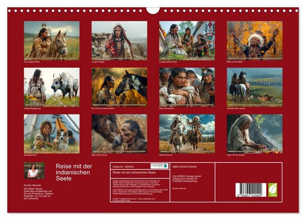 Produktbild: Reise mit der indianischen Seele (Wandkalender 2026 DIN A3 quer), CALVENDO Monatskalender