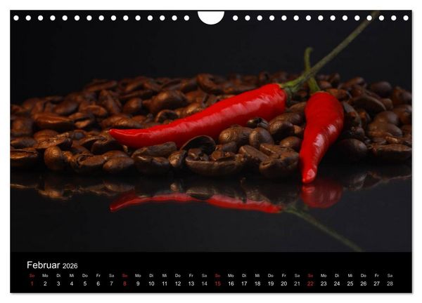 Produktbild: Hot Chili K&uuml;chen Kalender (Wandkalender 2026 DIN A4 quer), CALVENDO Monatskalender