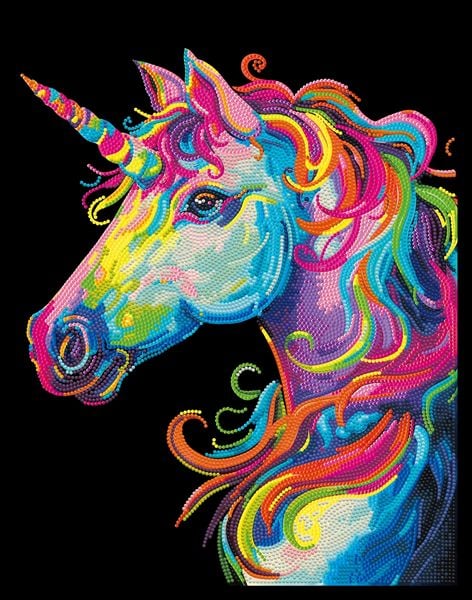 Produktbild: DIAMOND DOTZ - Diamond Painting Neon Einhorn
