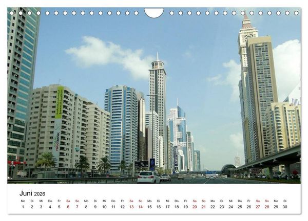 Produktbild: Dubai - Ein Erlebnis (Wandkalender 2026 DIN A4 quer), CALVENDO Monatskalender