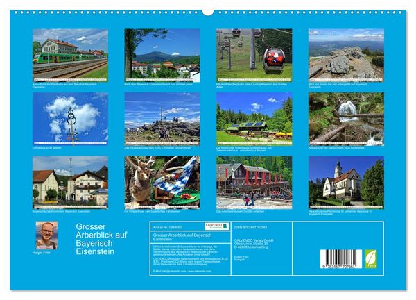 Produktbild: Grosser Arberblick auf Bayerisch Eisenstein (hochwertiger Premium Wandkalender 2026 DIN A2 quer), Kunstdruck in Hochglanz