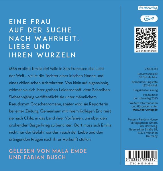 Produktbild: Mein Name ist Emilia del Valle