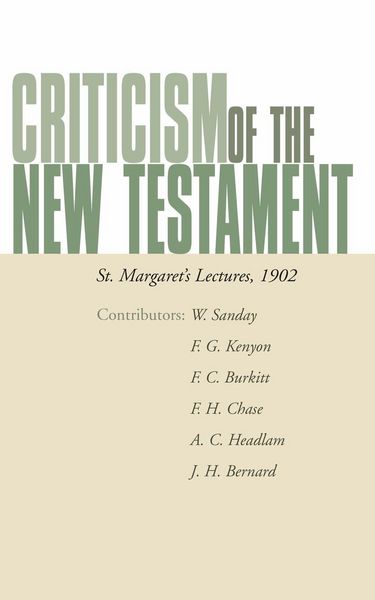 Produktbild: Criticism of the New Testament