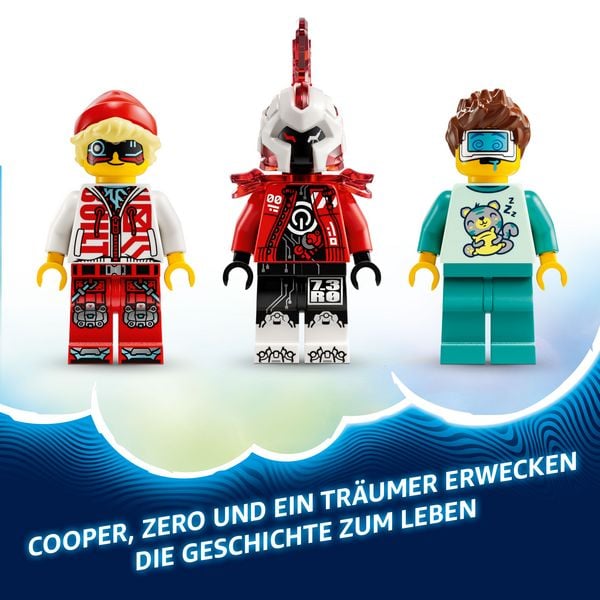 Produktbild: LEGO DREAMZzz Coopers Tiger-Mech und Zero's Hot Rod Auto, Geschenk 71497