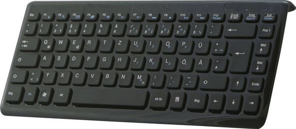 Produktbild: Perixx Periboard-407 USB Tastatur Deutsch, QWERTZ Schwarz