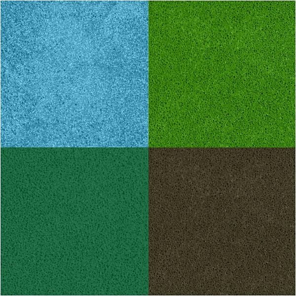 Produktbild: Creativ Company Stempelkissen, H 2 cm, Gr&ouml;&szlig;e 3,5x3,5 cm, Gr&uuml;n, Hellgr&uuml;n, Olivgr&uuml;n, Aqua, 4 Stk
