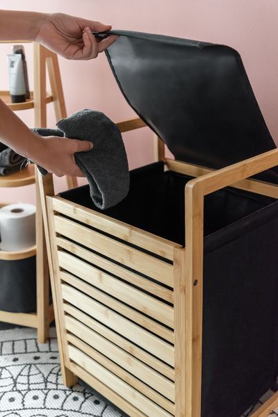 Produktbild: W&auml;schetruhe Mod. Ecori, Bambus, recyceltes Polyester