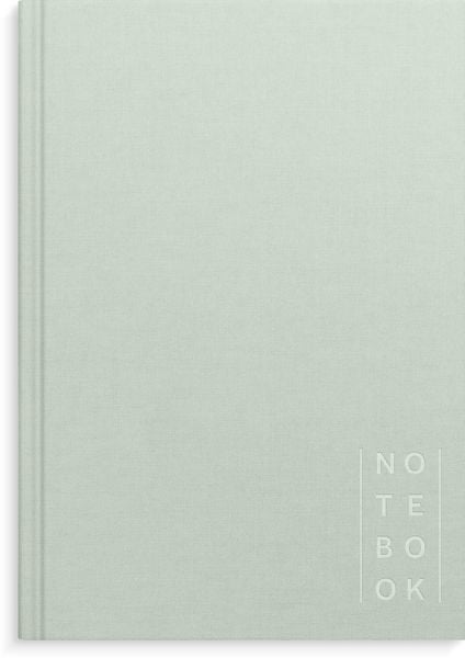 Produktbild: Burde Notizbuch Textil gr&uuml;n liniert A5