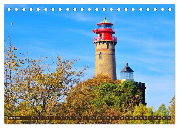 Produktbild: Kap Arkona und das alte Fischerdorf Vitt (Tischkalender 2026 DIN A5 quer), CALVENDO Monatskalender