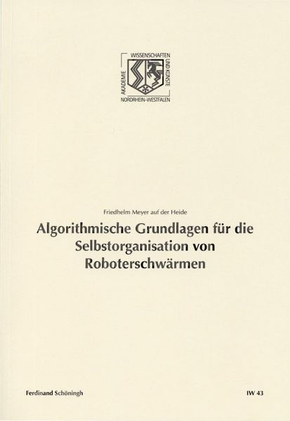 Produktbild: Algorithmische Grundlagen f&uuml;r die Selbstorganisation von Roboterschw&auml;rmen
