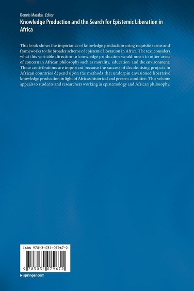 Produktbild: Knowledge Production and the Search for Epistemic Liberation in Africa