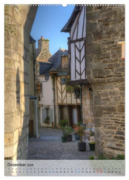 Produktbild: Bretagne. Traumhafte Gesichter einer Region (Wandkalender 2026 DIN A2 hoch), CALVENDO Monatskalender