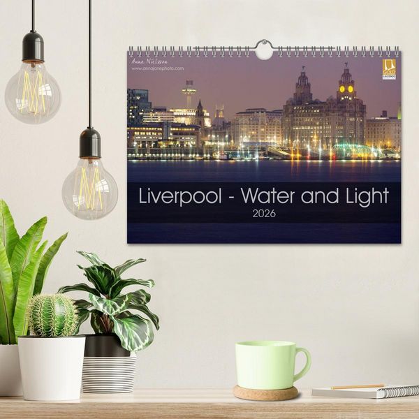 Produktbild: Liverpool - Water and Light (Wall Calendar 2026 DIN A4 landscape), CALVENDO 12 Month Wall Calendar