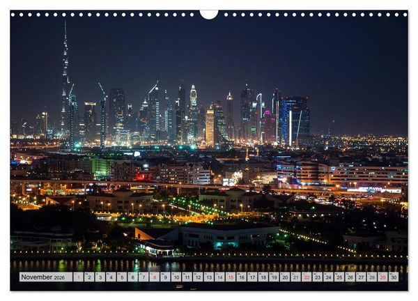 Produktbild: Big City Lights - Metropolen im Lichterglanz (Wandkalender 2026 DIN A3 quer), CALVENDO Monatskalender