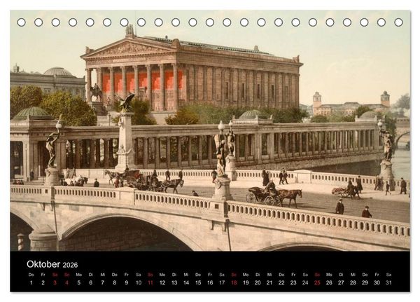Produktbild: Berlin um 1900 (Tischkalender 2026 DIN A5 quer), CALVENDO Monatskalender